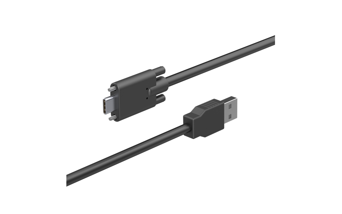 USB 3 Cable, C/A with dual screw locking mechanism – Luxonis